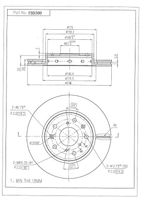 Brake Disc (FBD300)