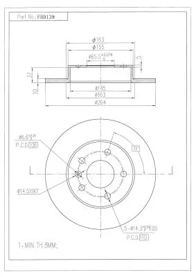 Brake Disc (FBD139)
