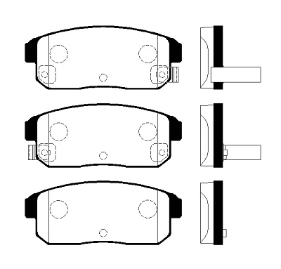 Brake Pad Set, disc brake (FBP4340)