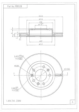Brake Disc (FBD539)