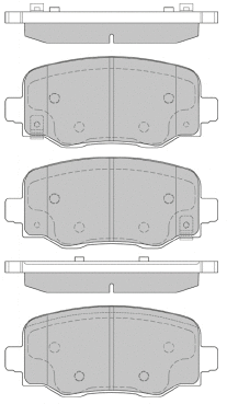 Brake Pad Set, disc brake (FBP4414)