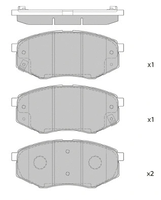 Brake Pad Set, disc brake (FBP4407)