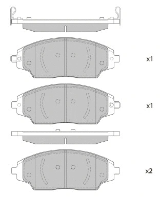 Brake Pad Set, disc brake (FBP4406)