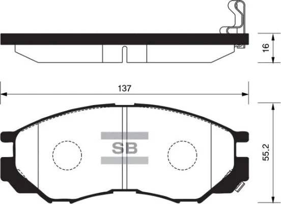 Brake Pad Set, disc brake (FBP2011)