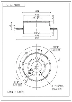 Brake Disc (FBD302)
