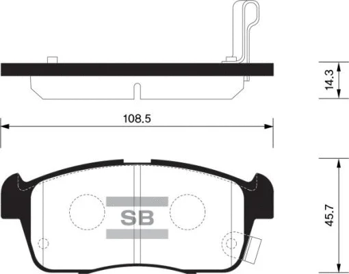 Brake Pad Set, disc brake (FBP1549)
