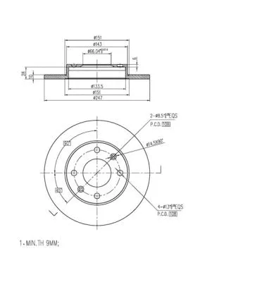 Brake Disc (FBD282)