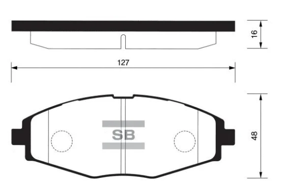 Brake Pad Set, disc brake (FBP1086)