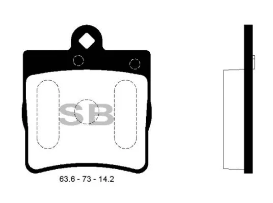 Brake Pad Set, disc brake (FBP2208)