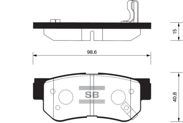 Brake Pad Set, disc brake (FBP1117)