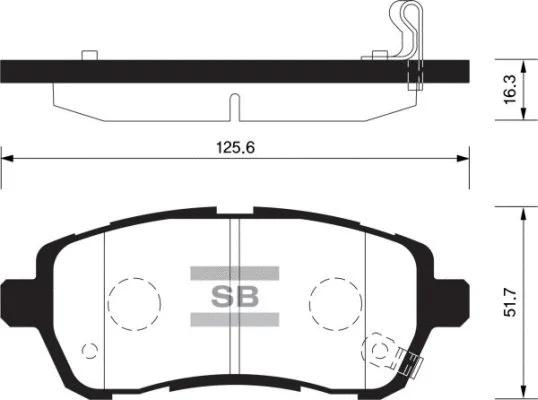 Brake Pad Set, disc brake (FBP2113)
