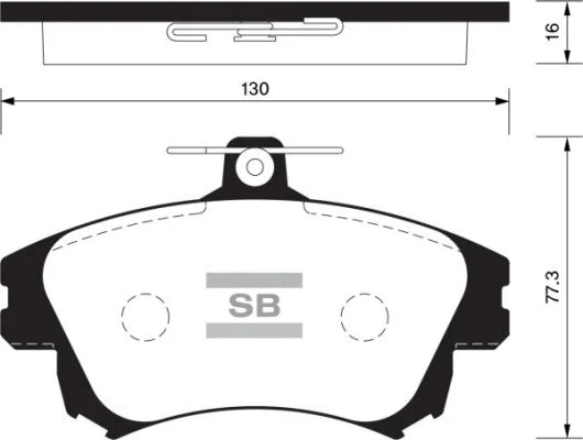 Brake Pad Set, disc brake (FBP1530)