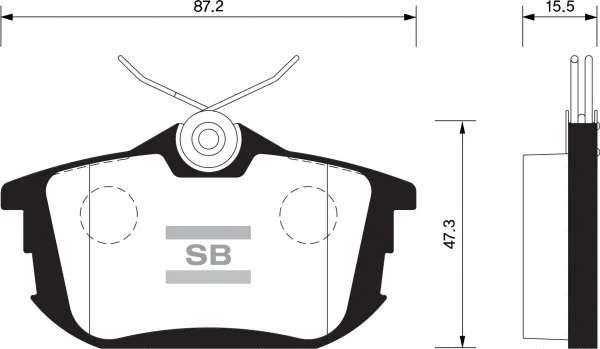 Brake Pad Set, disc brake (FBP1531)