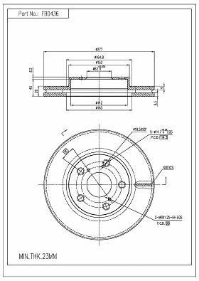 Brake Disc (FBD436)
