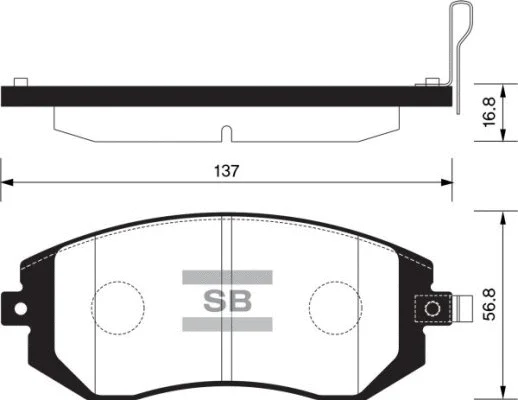 Brake Pad Set, disc brake (FBP1367)