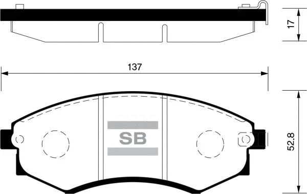 Brake Pad Set, disc brake (FBP1048)