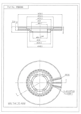 Brake Disc (FBD394)