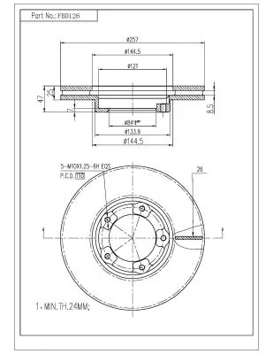 Brake Disc (FBD126)
