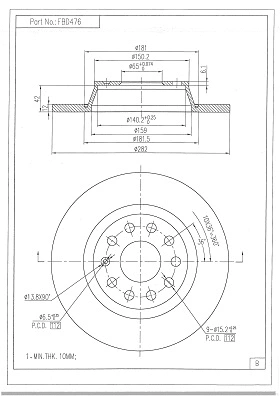 Brake Disc (FBD476)