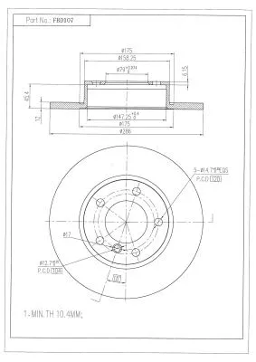 Brake Disc (FBD107)