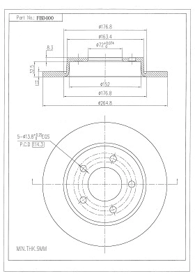 Brake Disc (FBD400)