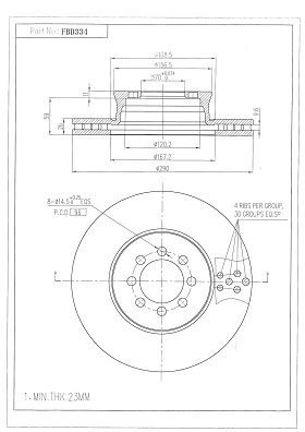 Brake Disc (FBD334)