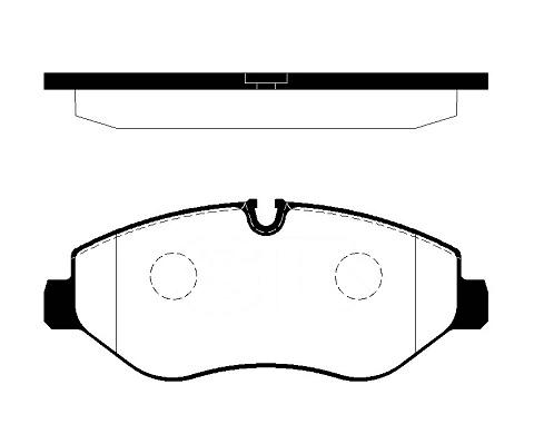 Brake Pad Set, disc brake (FBP4025)