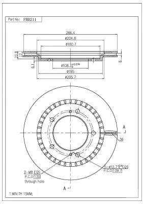 Brake Disc (FBD211)