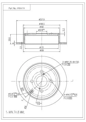 Brake Disc (FBD170)