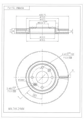 Brake Disc (FBD154)