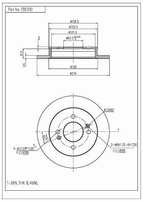 Brake Disc (FBD330)