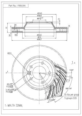 Brake Disc (FBD220L)