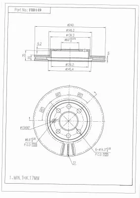 Brake Disc (FBD149)