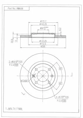 Brake Disc (FBD131)