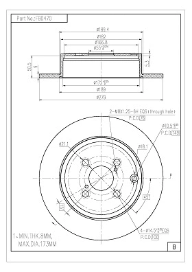 Brake Disc (FBD470)