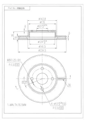Brake Disc (FBD235)