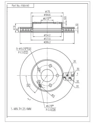 Brake Disc (FBD195)