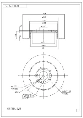 Brake Disc (FBD519)
