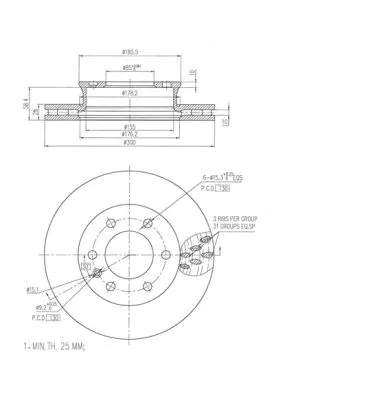 Brake Disc (FBD269)