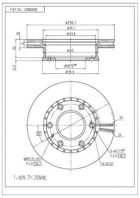 Brake Disc (FBD205)