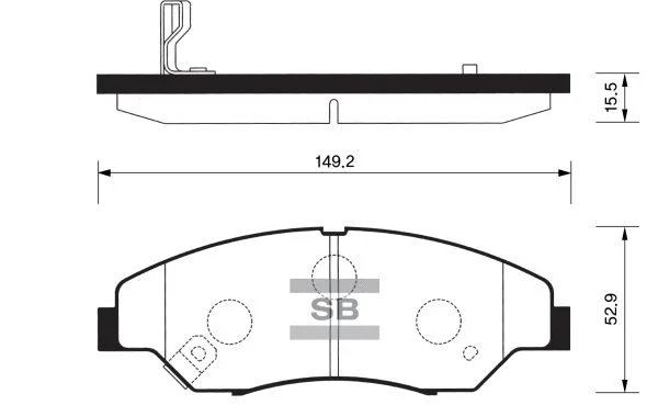 Brake Pad Set, disc brake (FBP1118)