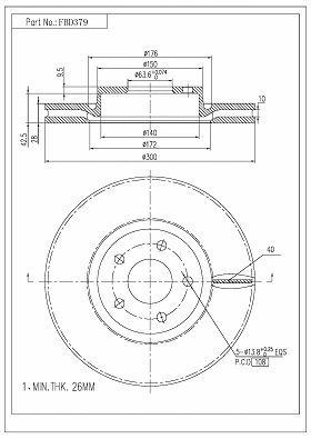 Brake Disc (FBD379)