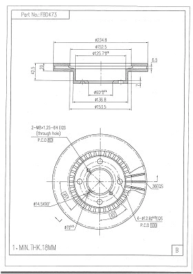 Brake Disc (FBD473)