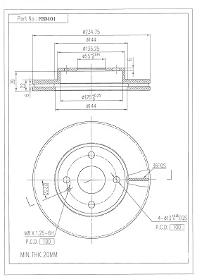 Brake Disc (FBD401)