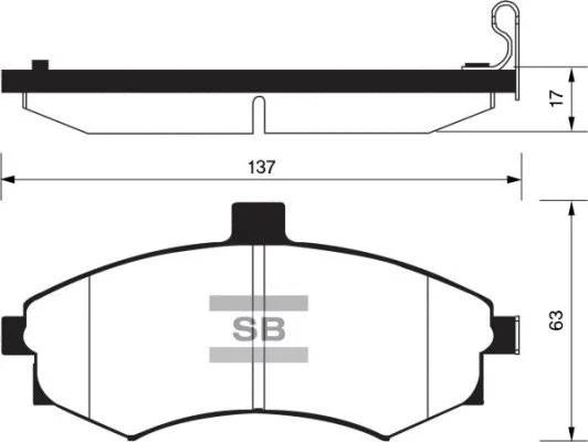 Brake Pad Set, disc brake (FBP1152)