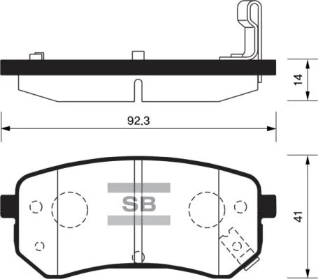 Brake Pad Set, disc brake (FBP1189)