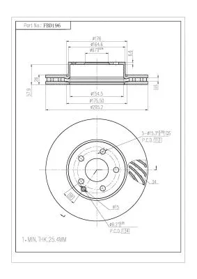 Brake Disc (FBD196)