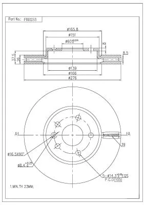 Brake Disc (FBD253)