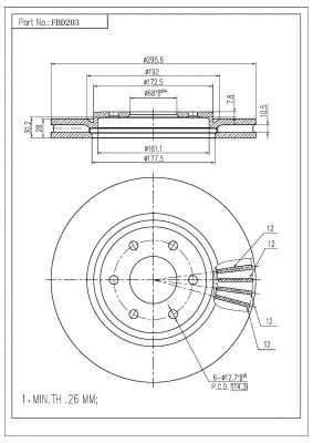 Brake Disc (FBD203)