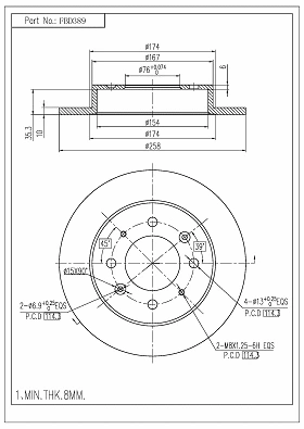 Brake Disc (FBD389)